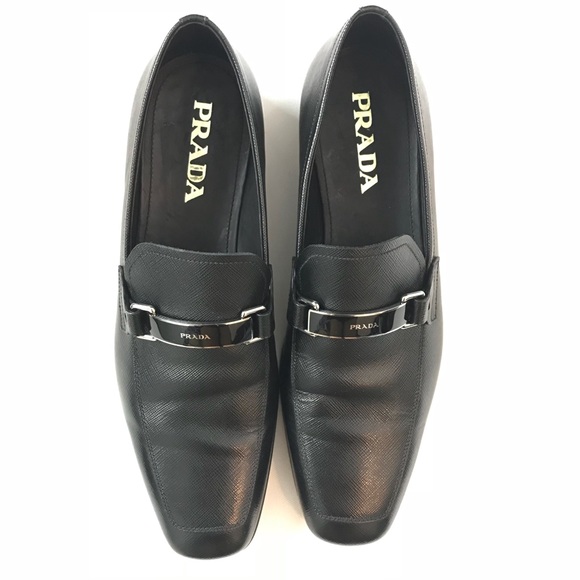 NEW Prada Men Saffiano Leather SlipOn Dress Loafer - Picture 2 of 8